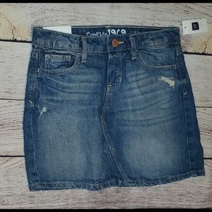 Mini Jean Skirt